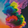 Aesthetic Colorful Smoke Diamond Painting