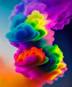 Aesthetic Colorful Smoke Diamond Painting