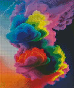 Aesthetic Colorful Smoke Diamond Painting