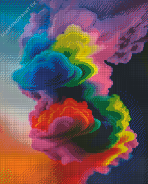 Aesthetic Colorful Smoke Diamond Painting