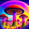 Aesthetic Psychedelic Mushrooms Diamond Painting