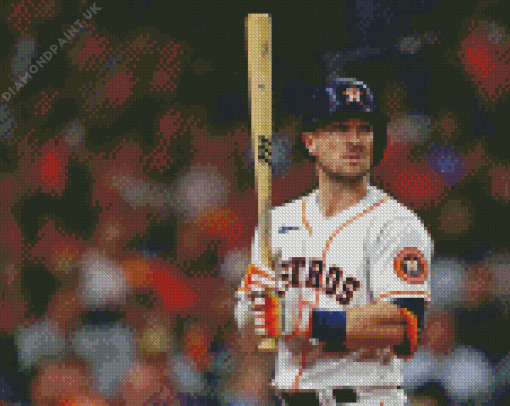 Alex David Bregman Player Diamond Painting