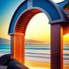 Arch To The Beach Diamond Painting