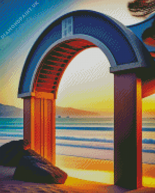 Arch To The Beach Diamond Painting