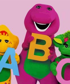 Barney The Dinosaur And Friends Diamond Painting