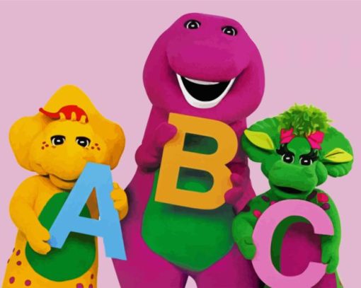 Barney The Dinosaur And Friends Diamond Painting