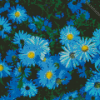 Blue Felicia Amelloides Diamond Painting