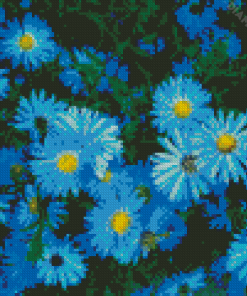 Blue Felicia Amelloides Diamond Painting