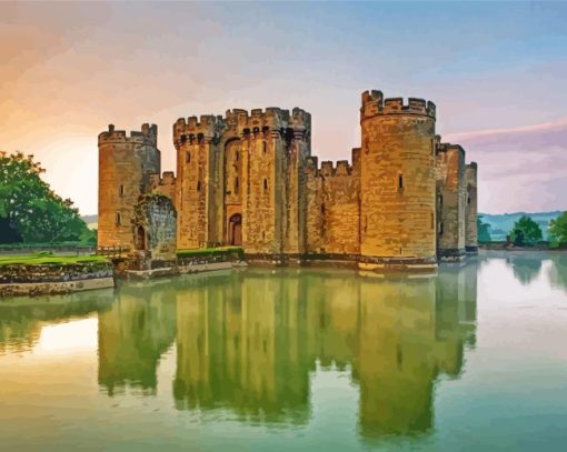 Bodiam Castle East Sussex Diamond Painting