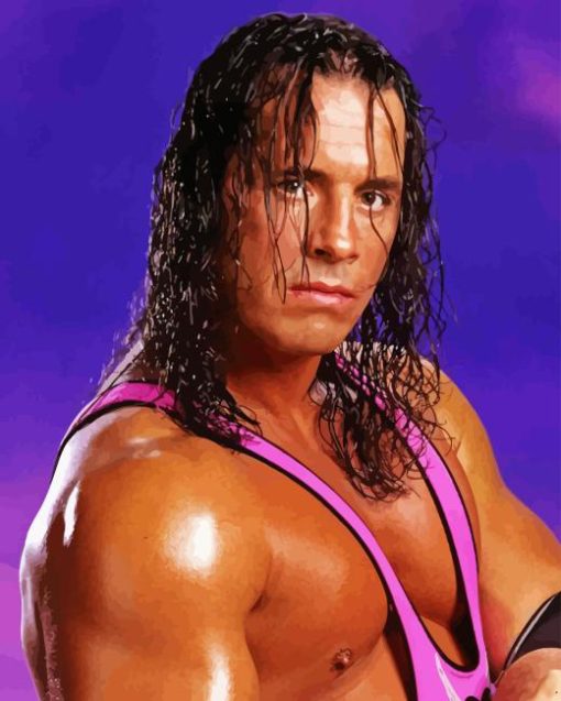 Bret Hart Wrestler Diamond Painting