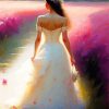 Bride In White Dress Diamond Painting