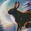 Bunny In Snow Diamond Painting