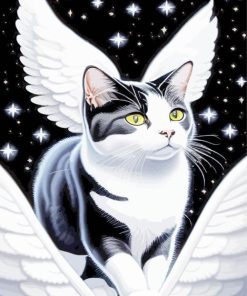 Cat With Wings Diamond Painting