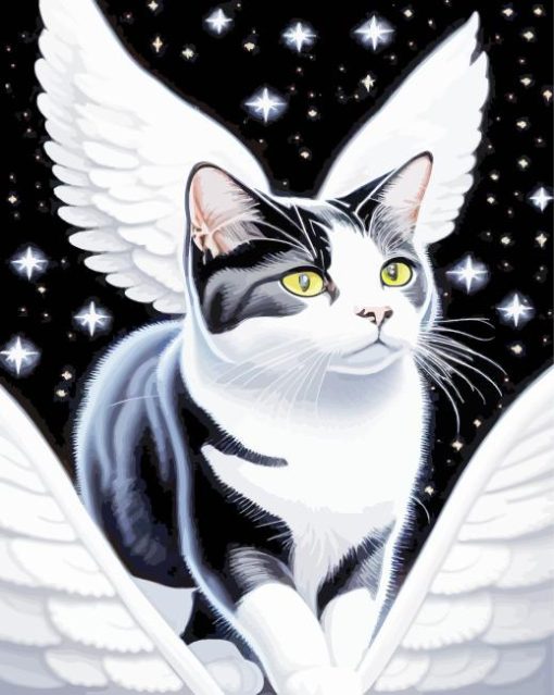 Cat With Wings Diamond Painting