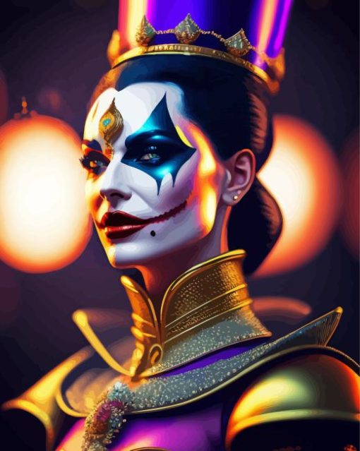 Clown Lady Diamond Painting