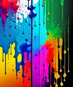 Colorful Splatter Diamond Painting