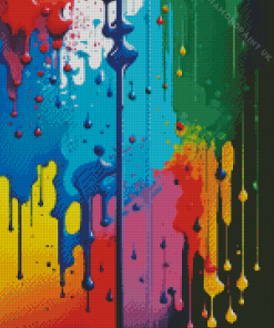 Colorful Splatter Diamond Painting