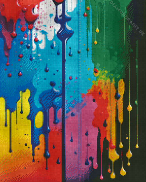 Colorful Splatter Diamond Painting