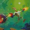 Earthworm Jim Game Diamond Painting