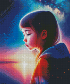 Galaxy Girl Diamond Painting