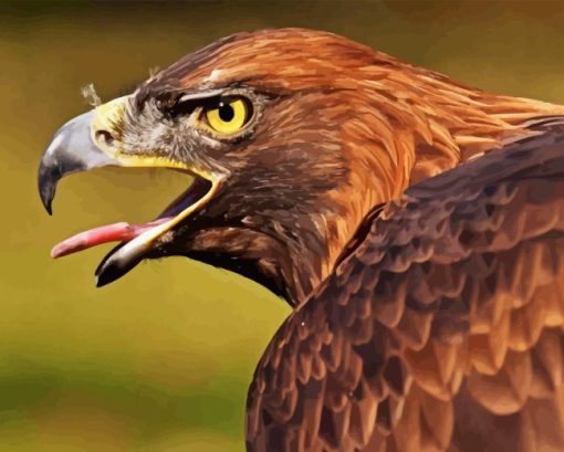 Golden Eagle Bird Diamond Painting