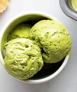 Green Tea Matcha Ice Cream Diamond Painting