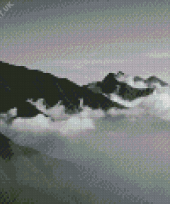 Grey Mountains Diamond Painting