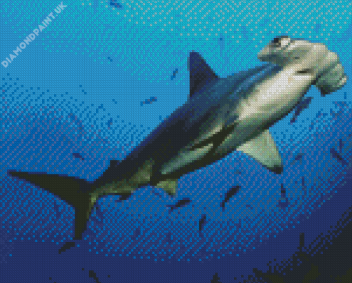 Hammerhead Shark Underwater Diamond Painting