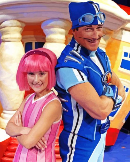 Lazytown Characters Diamond Painting