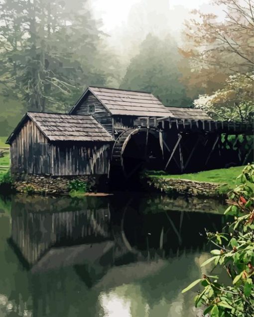 Mabry Mill Diamond Painting