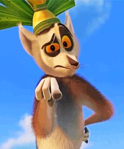 Madagascar King Julien Diamond Painting