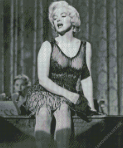 Black And White Marilyn Monroe Diamond Paintings