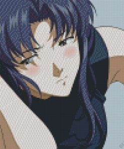 Misato Katsuragi Anime Diamond Painting