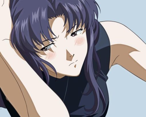 Misato Katsuragi Anime Diamond Painting