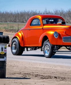 Orange Gasser Car Diamond Painting