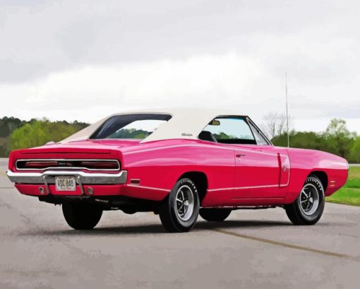 Pink Charger Rt 1970 Diamond Painting