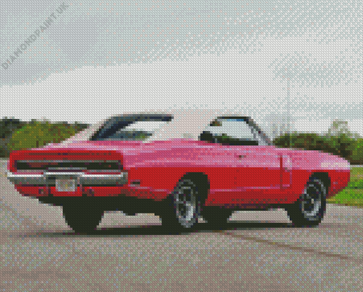 Pink Charger Rt 1970 Diamond Painting