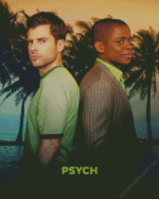 Psych Tv Show Serie Diamond Painting