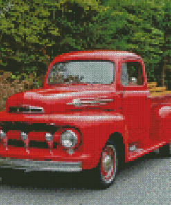 Red 1952 Ford Diamond Painting