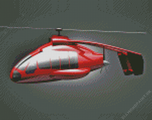 Red Gyrocopter Diamond Painting