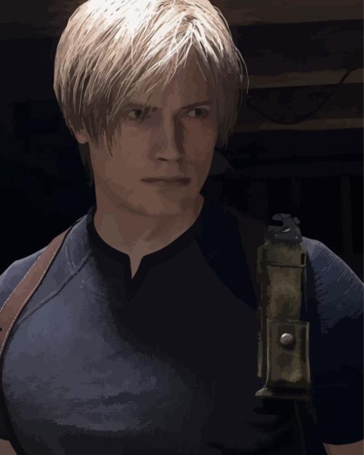 Resident Evil Leon Kennedy Diamond Painting