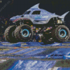 Shark Monster Jam Truck Diamond Painting