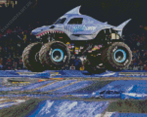 Shark Monster Jam Truck Diamond Painting