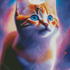 Space Cat Diamond Painting