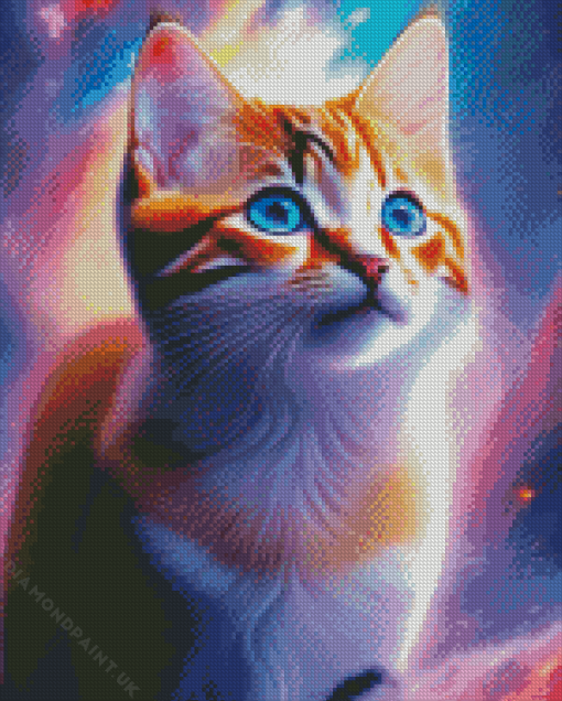 Space Cat Diamond Painting