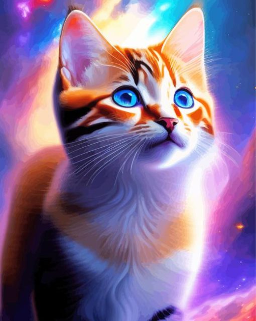 Space Cat Diamond Painting