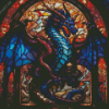 Stained Glass Dragon Diamond Painting