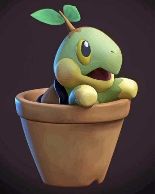 Aesthetic Turtwig Diamond Painting