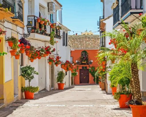 Estepona Street Diamond Painting