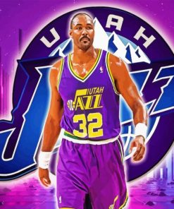 Karl Malone Player Diamond Painting